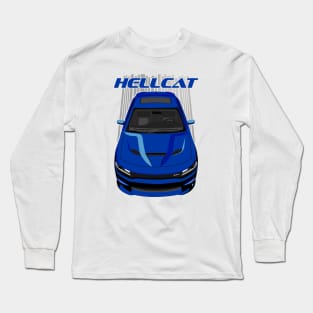 Charger Hellcat - Blue Long Sleeve T-Shirt